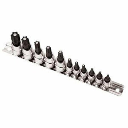 DENDESIGNS Magnetic Star Bit Socket - 11 Piece DE2958427